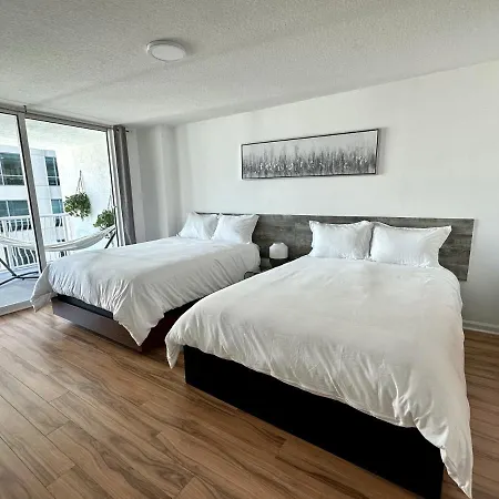 City & Sea View+Free Parking Modern Condo Miami Exterior photo