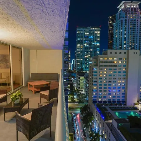 City & Sea View+Free Parking Modern Condo Miami Exterior photo
